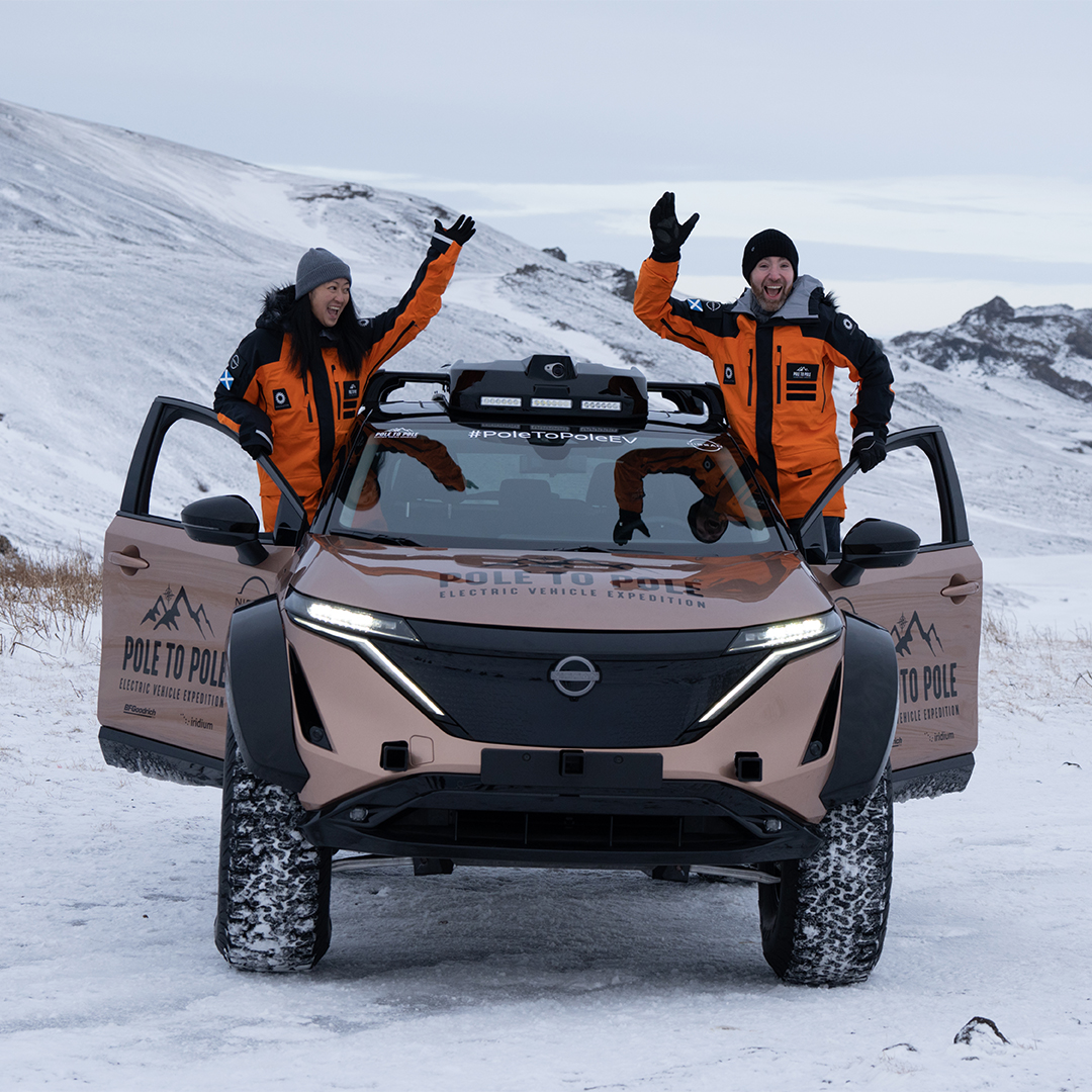 Comienza expedición que irá del Polo Norte al Polo Sur en vehículo eléctrico 